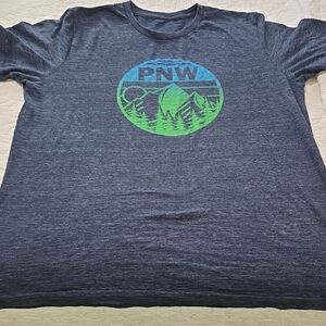 Men's Blue Graphic T-Shirt Size Large